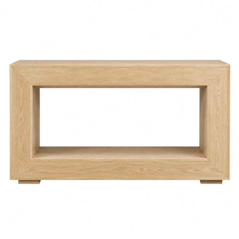 Consola de madera de roble