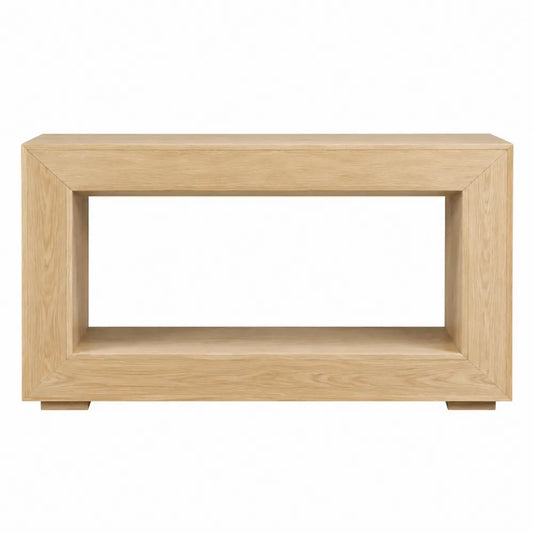 Consola de madera de roble
